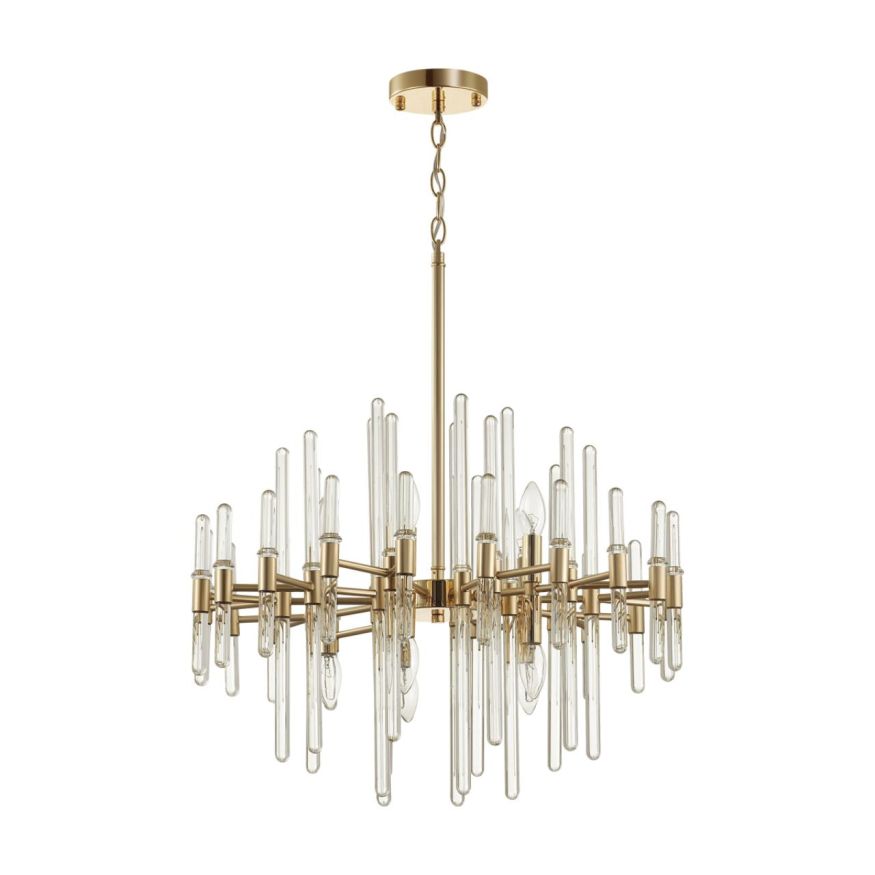 Люстра ODEON LIGHT 4988/10 STIKA золотой/стекло