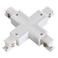 Соединитель &quot;Х&quot; с токопроводом для трёхфазного шинопровода NOVOTECH 135052 белый