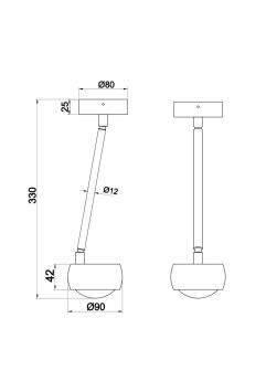 Потолочный светильник Technical MOD072CL-L8B3K MAYTONI Lens Черный