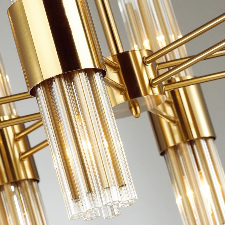 Подвес ODEON LIGHT 4786/2 VIKETA золото/металл/стекло