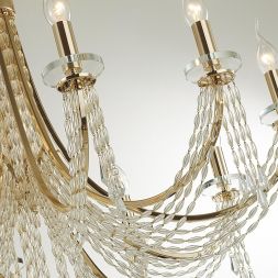 Люстра ODEON LIGHT 5063/10 CAPEL золото/прозрачный