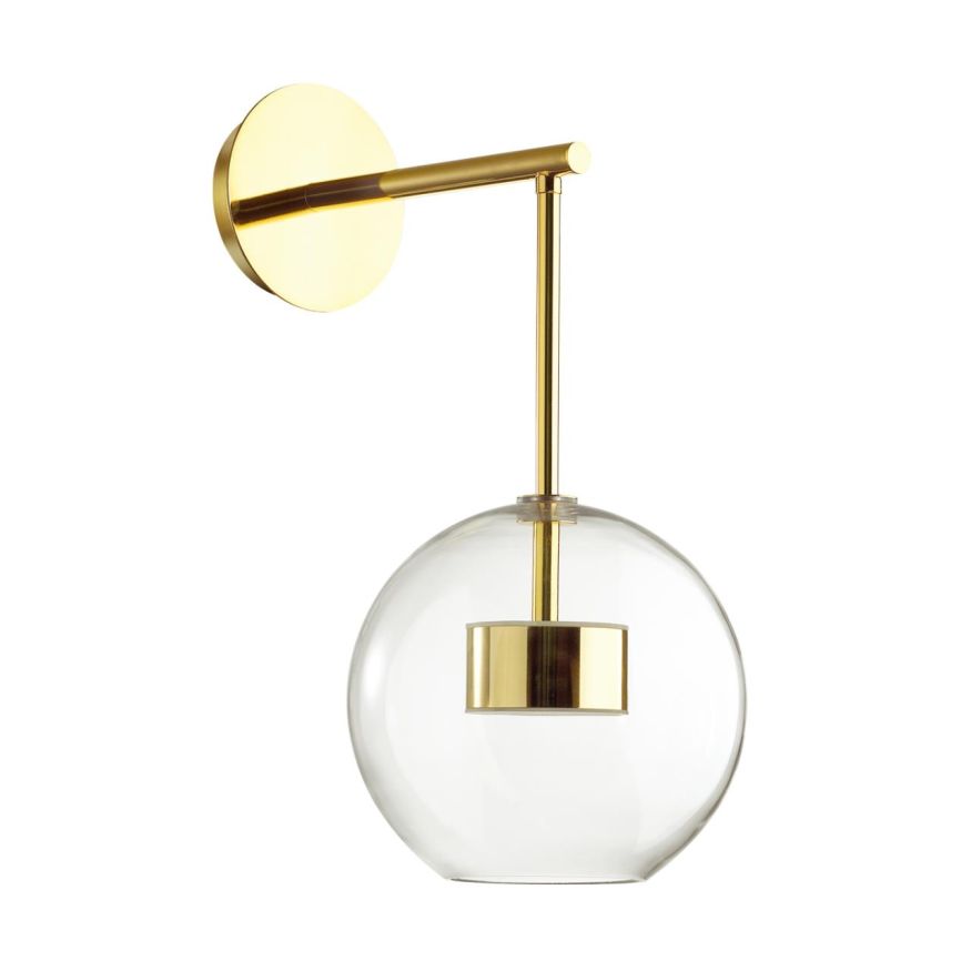 Подвес ODEON LIGHT 4640/12WL BUBBLES золотой/прозрачный