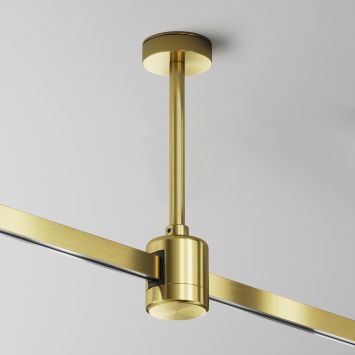 Комплектующие для систем освещения с токоведущими элементами Technical TRA156C-IPCL1-BS MAYTONI Accessories for tracks Flarity Латунь