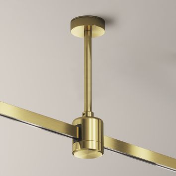 Комплектующие для систем освещения с токоведущими элементами Technical TRA156C-IPCL1-BS MAYTONI Accessories for tracks Flarity Латунь