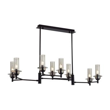 Люстра потолочная LUMION 6555/8C MADONNA черный, дымчатый