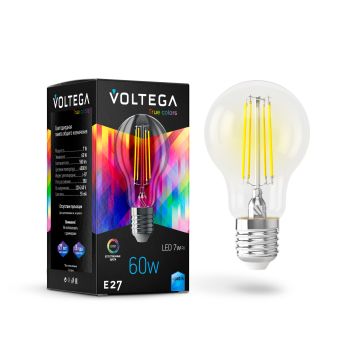 Лампочка Voltega 7155 Voltega General purpose bulb E27 7W High CRI Прозрачный