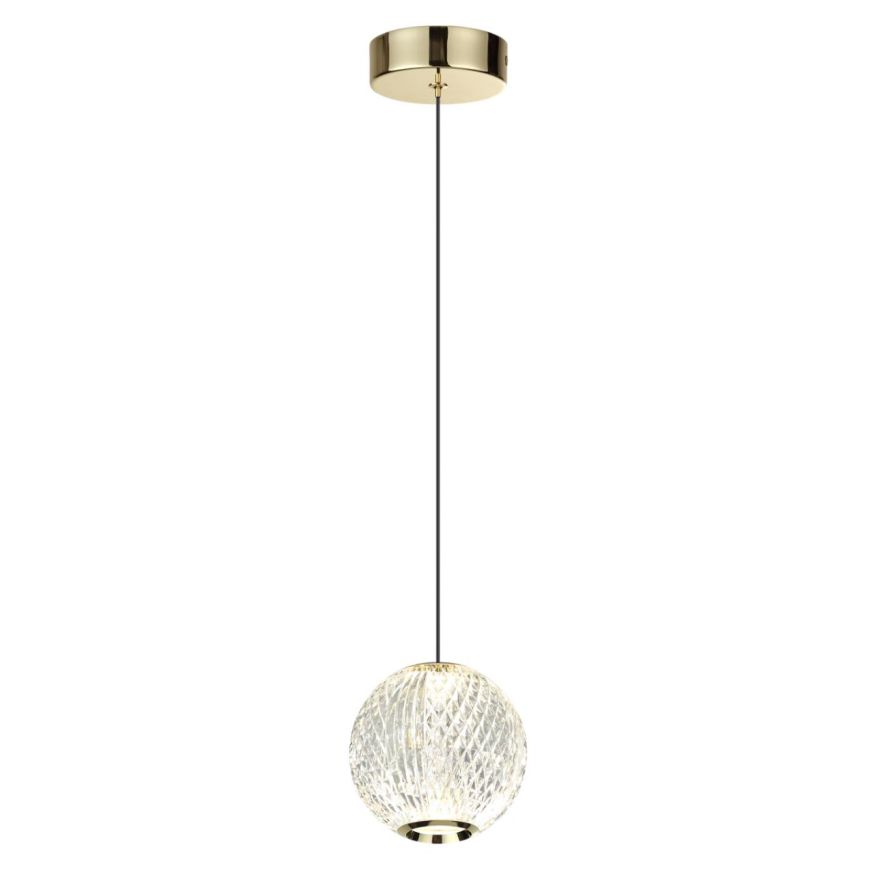 Подвес ODEON LIGHT 5008/5LA CRYSTAL золотой/прозрачный