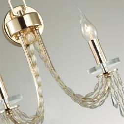 Бра ODEON LIGHT 5063/2W CAPEL золото/прозрачный