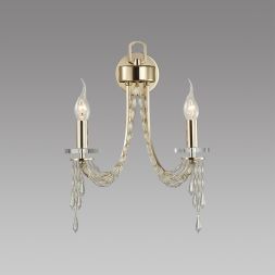 Бра ODEON LIGHT 5063/2W CAPEL золото/прозрачный