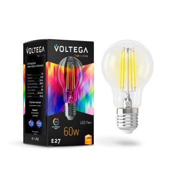 Лампочка Voltega 7154 Voltega General purpose bulb E27 7W High CRI Прозрачный
