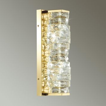 Бра ODEON LIGHT 4999/10WL Straza золотой/прозрачный/металл/хрусталь