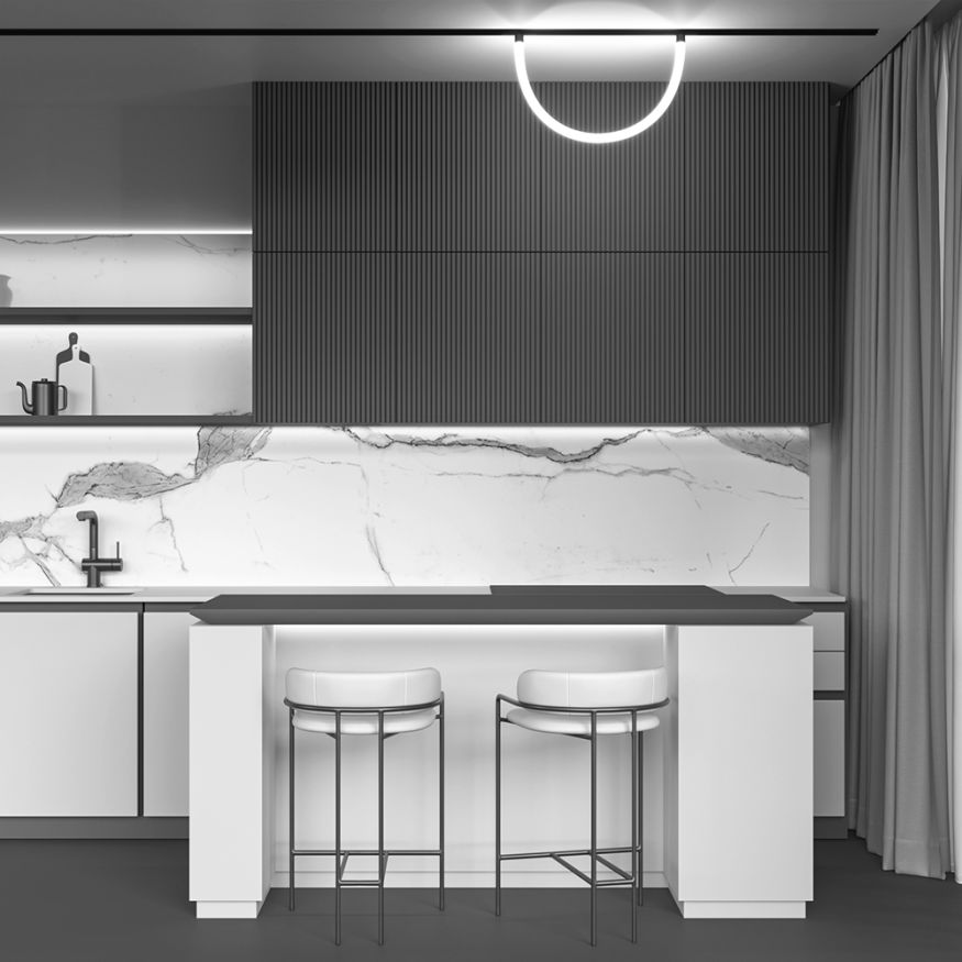 Трековый подвесной светильник Technical TR101-2-20W4K-B MAYTONI Tau Черный