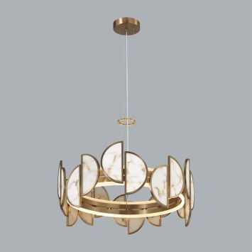 Люстра ODEON LIGHT EXCLUSIVE 5447/40L TOSCANA бронзовый/белый с прожилками