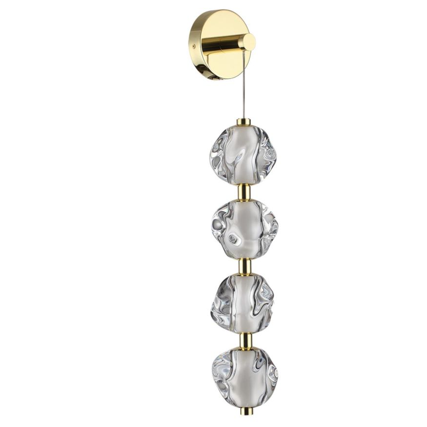 Бра ODEON LIGHT 5085/17WL JEMSTONE золото/прозрачный