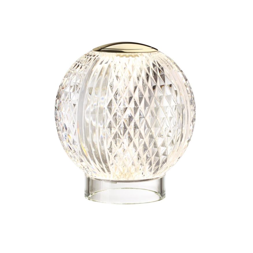 Настольный светильник ODEON LIGHT 5008/2TL CRYSTAL золотой/прозрачный