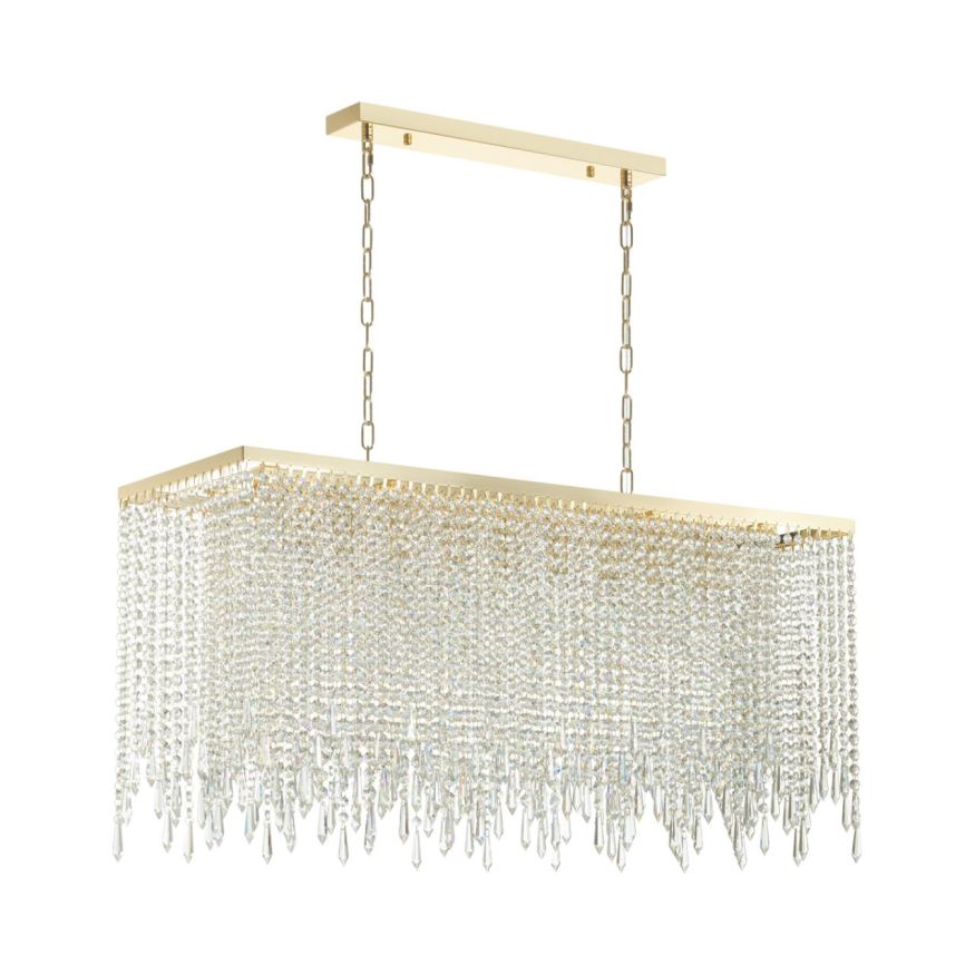 Люстра ODEON LIGHT 5028/9A CHOKKA золотой/прозрачный/металл/хрусталь