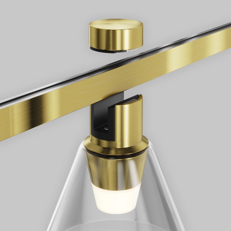 Трековый светильник Technical TR147-1-3W3K-BS MAYTONI Bianca Латунь