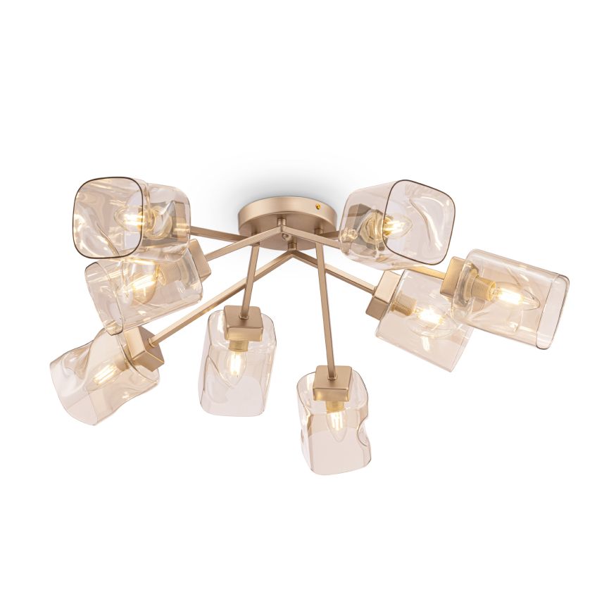 Потолочный светильник Freya FR5095CL-08G Freya Isabella Матовое Золото