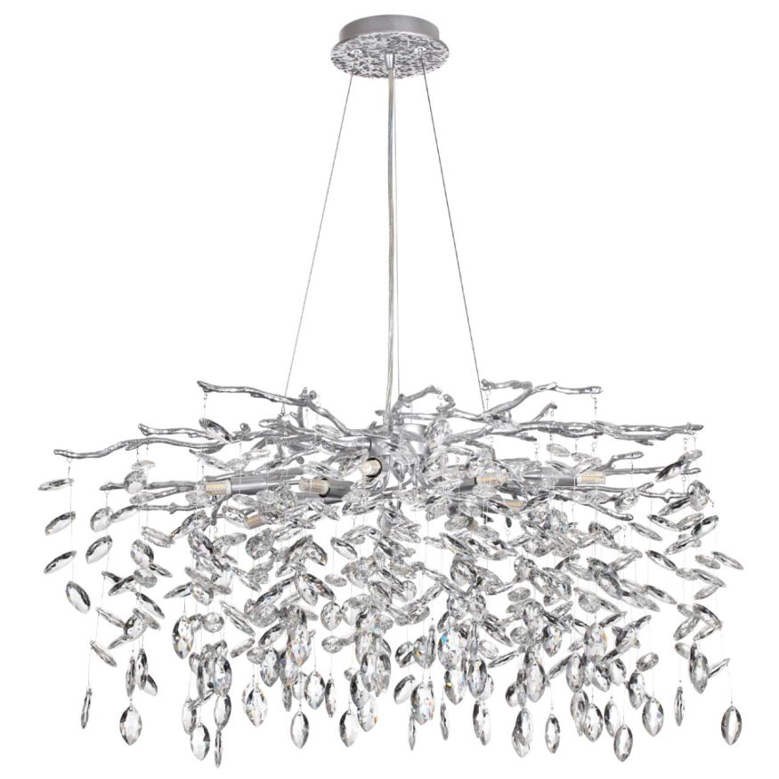 Люстра ODEON LIGHT 4970/10 DELICA серебристый/прозрачный