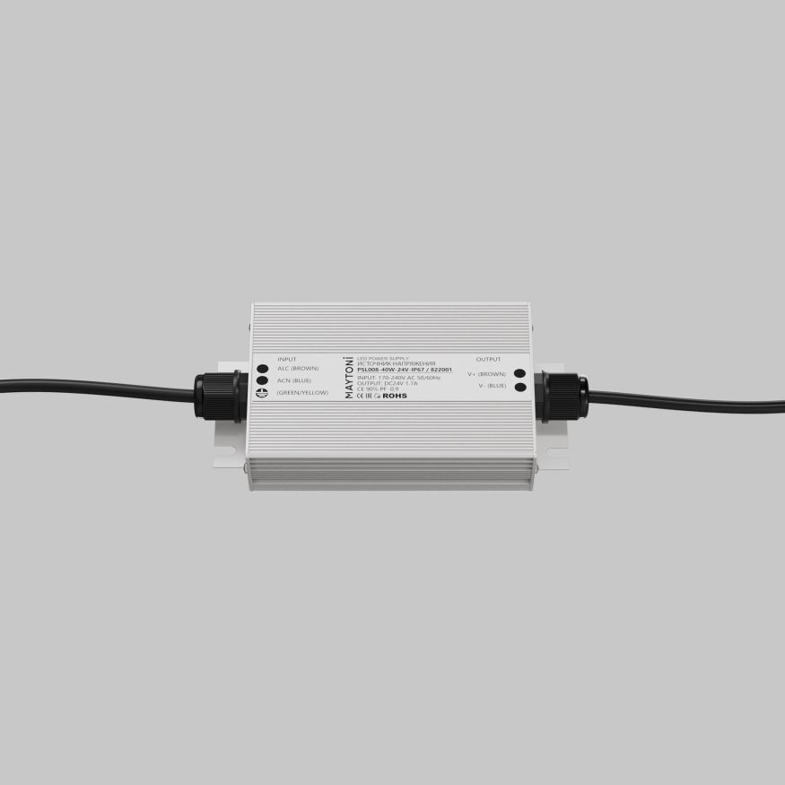 Источник напряжения Led Strip 822001 MAYTONI Источники напряжения 24В Серебро