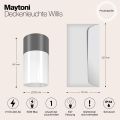 Потолочный светильник Outdoor O418CL-01GR MAYTONI Willis Графит