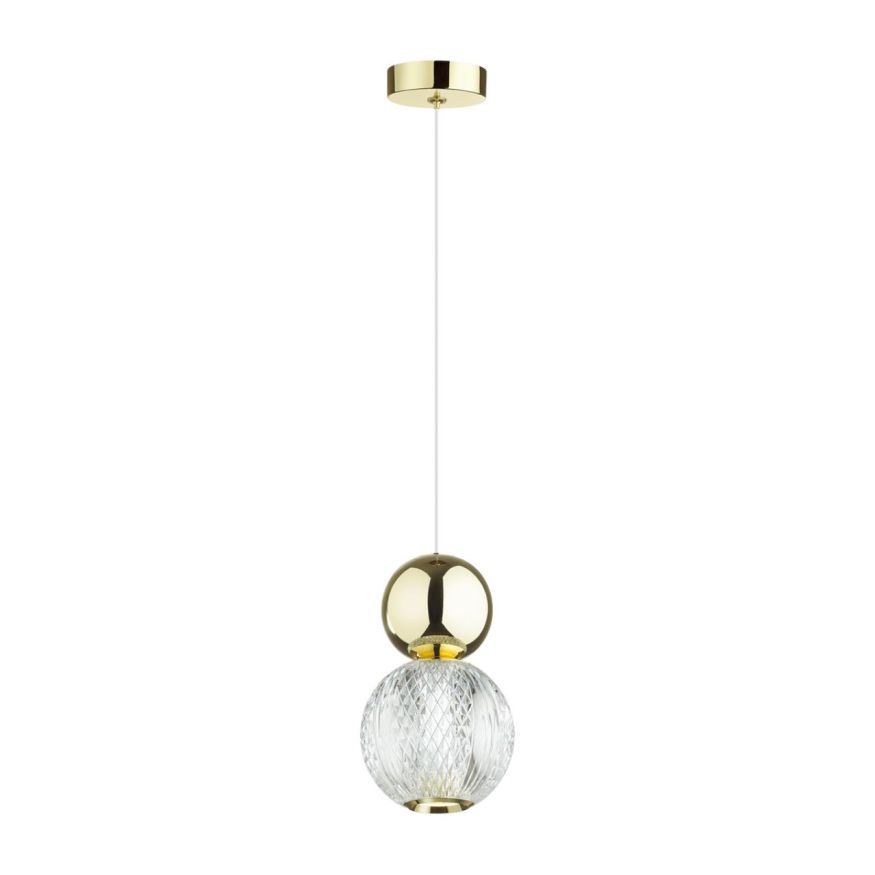 Подвес ODEON LIGHT 5008/7L CRYSTAL золотой/прозрачный/металл/акрил