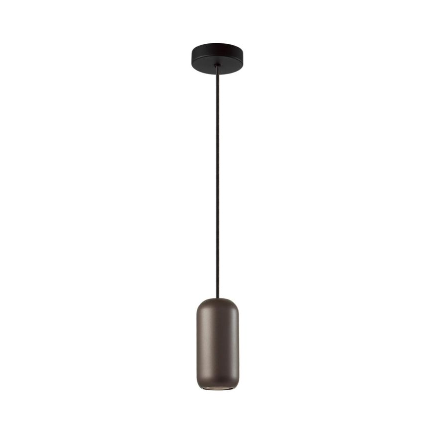 Подвес ODEON LIGHT 5060/1D COCOON черный/коричннвый