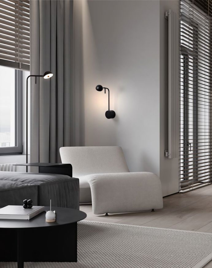 Напольный светильник (торшер) Freya FR5549FL-L5B Freya Piece Черный