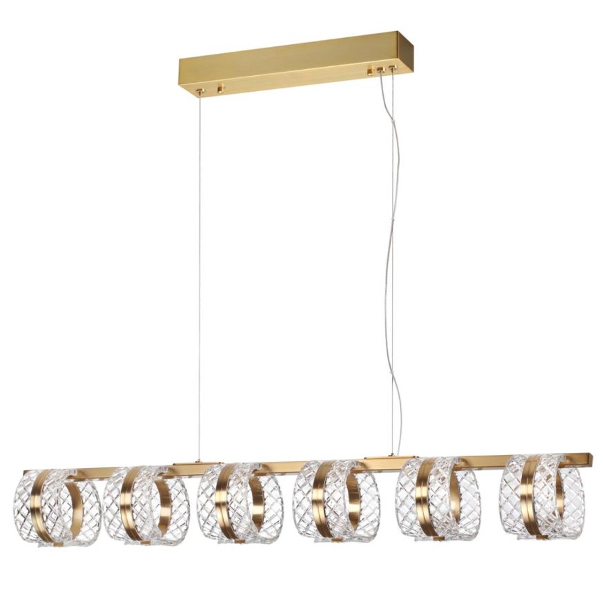 Люстра ODEON LIGHT 5030/40L MIRAGE античн.бронза/прозрачный