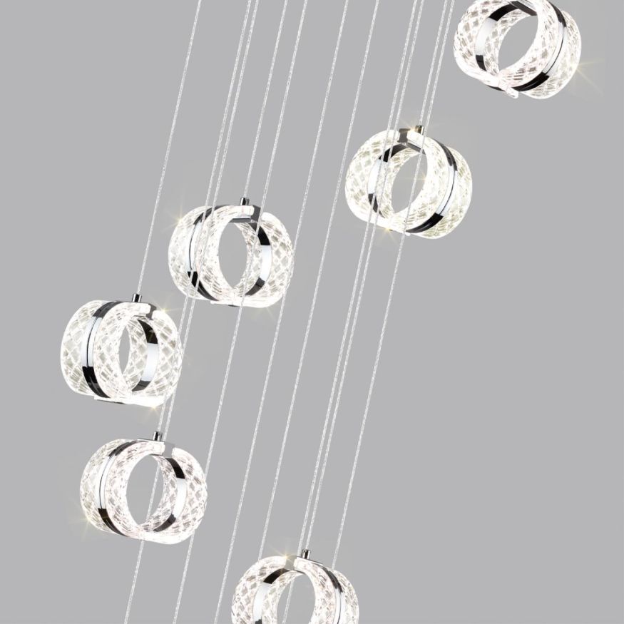 Люстра ODEON LIGHT 5029/83L MIRAGE хром/прозрачный