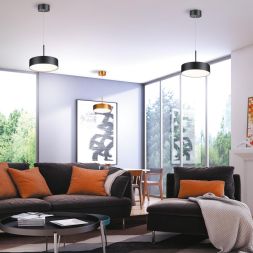 Светильник накладной светодиодный, длина провода 2м NOVOTECH 358762 PROMETA черный