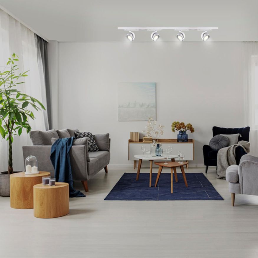 Трехфазный трековый светодиодный светильник NOVOTECH 358167 CURL белый