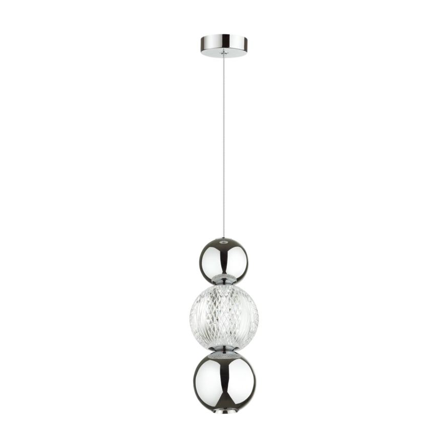 Подвес ODEON LIGHT 5007/7LA CRYSTAL хром/прозрачный/металл/акрил