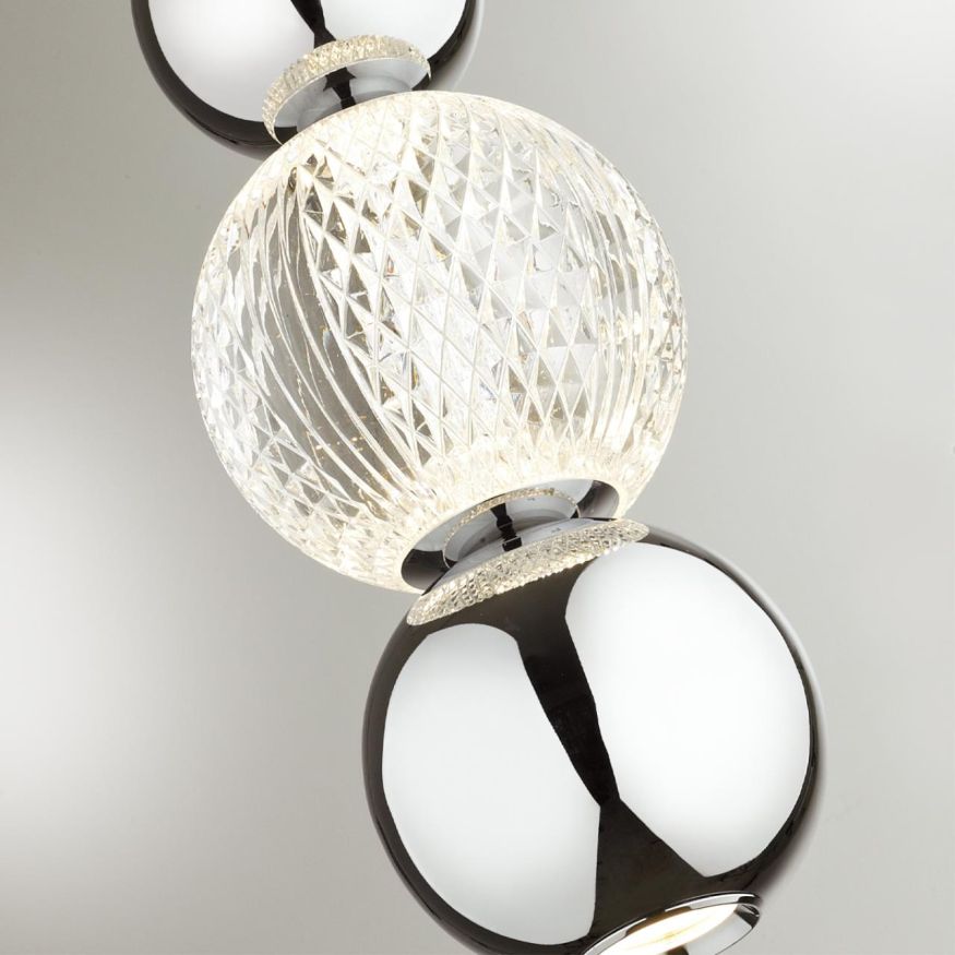 Подвес ODEON LIGHT 5007/7LA CRYSTAL хром/прозрачный/металл/акрил