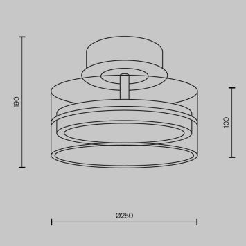 Потолочный светильник Maytoni MOD348CL-L18BBS3K Maytoni Dress code Черный и Латунь