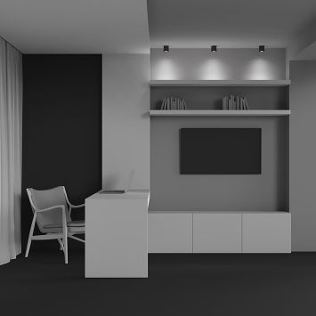 Потолочный светильник Technical C064CL-L12B4K-D MAYTONI Alfa LED Черный