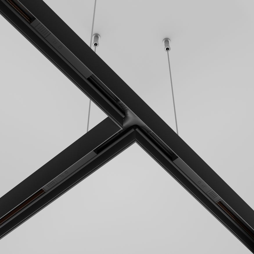 Комплектующие для систем освещения с токоведущими элементами Technical TRA034CWT-42B MAYTONI Accessories for tracks Exility Черный