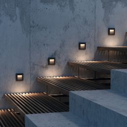 Подсветка для лестниц Outdoor O038-L3B MAYTONI Arca Черный