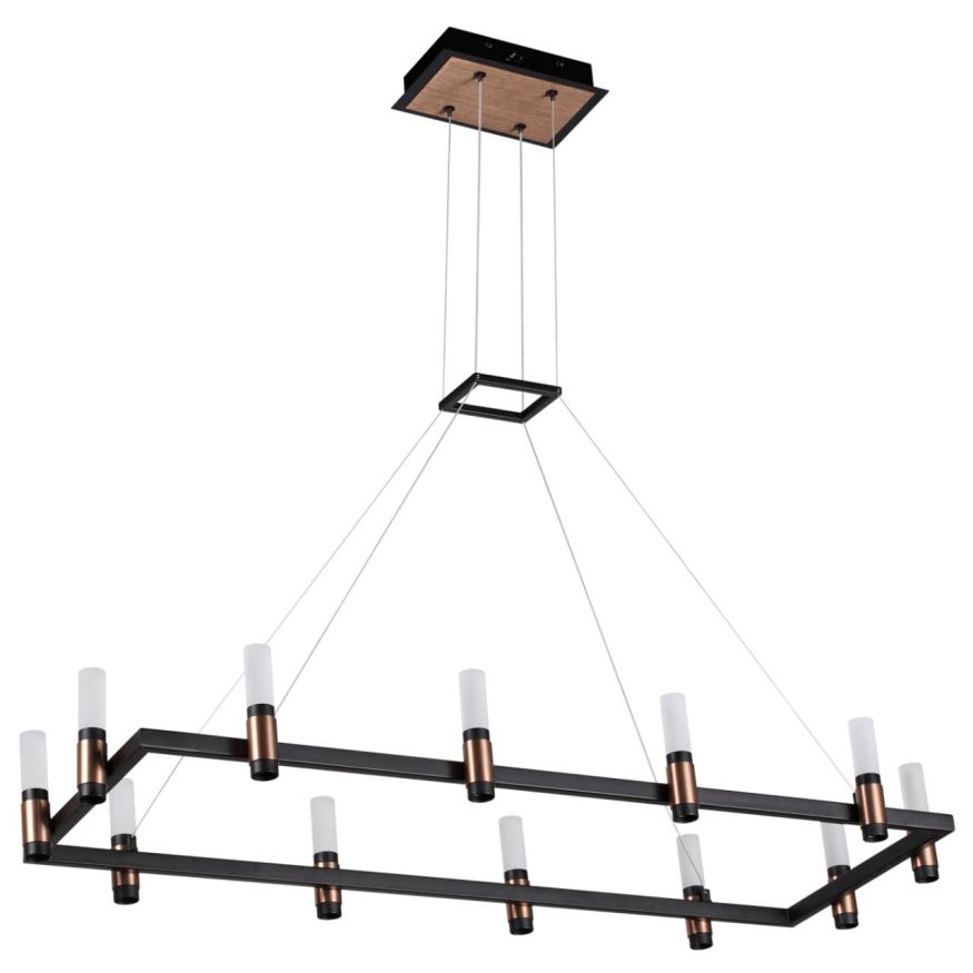 Люстра ODEON LIGHT 5009/48LA Candel матовый черный/ античная бронза/белый/металл/акрил