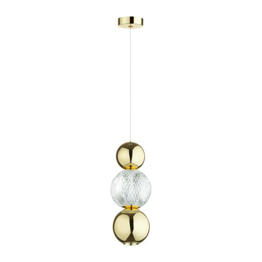 Подвес ODEON LIGHT 5008/7LA CRYSTAL золотой/прозрачный/металл/акрил