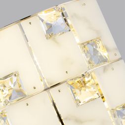 Бра ODEON LIGHT 5076/2W CHESSI золото/прозрачный/белый