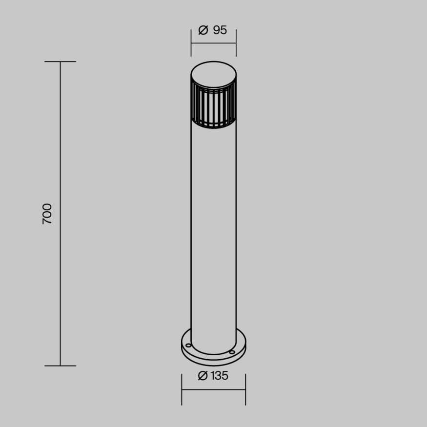 Ландшафтный светильник Outdoor O492FL-01GF MAYTONI Alura Графит