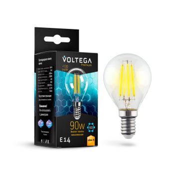 Лампочка Voltega 7136 Voltega Globe E14 9W Graphene Прозрачный