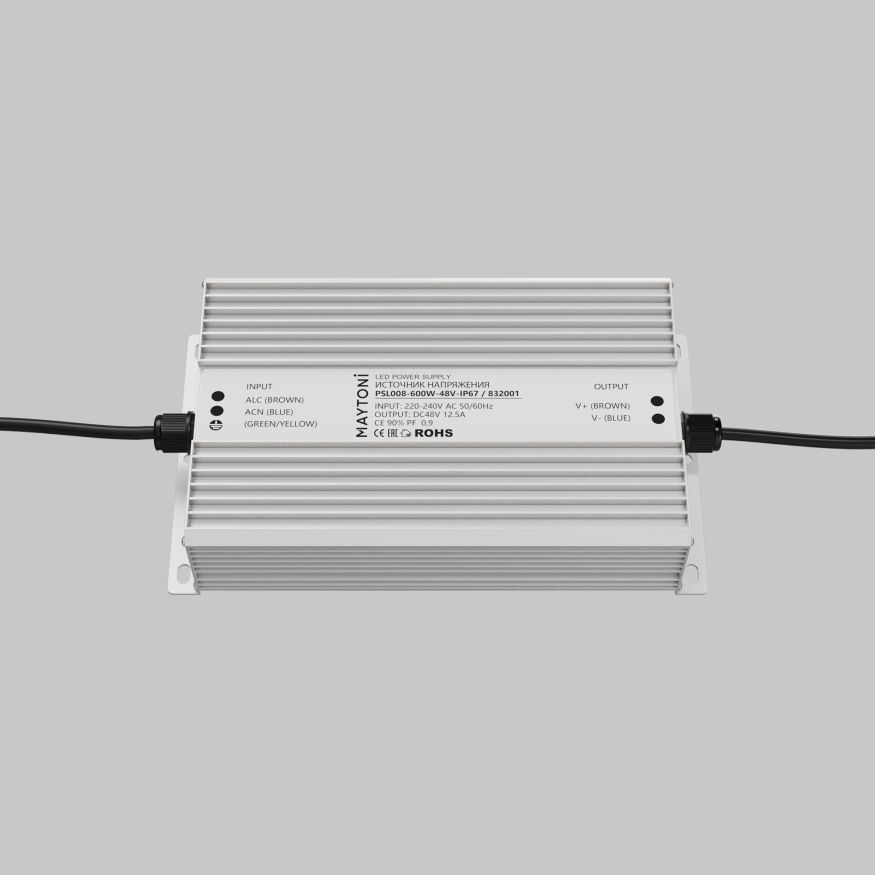 Источник напряжения Led Strip 832001 MAYTONI Источники напряжения 48В Серебро