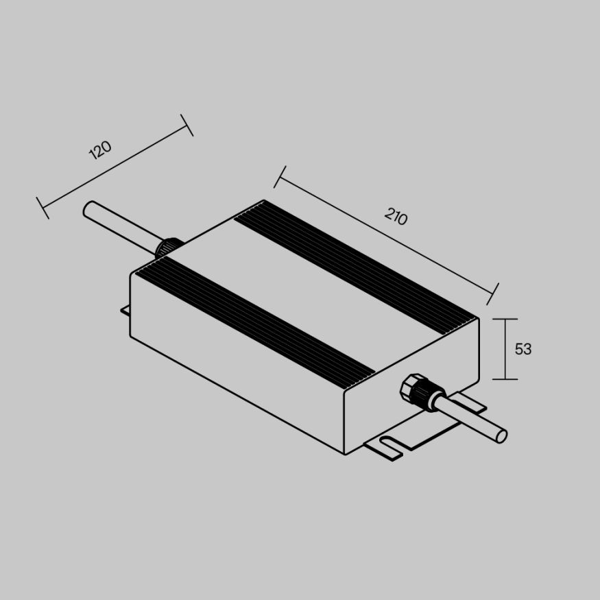 Источник напряжения Led Strip 832001 MAYTONI Источники напряжения 48В Серебро