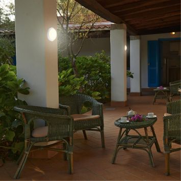 Светильник ландшафтный светодиодный настенно-потолочного монтажа NOVOTECH 358016 OPAL белый