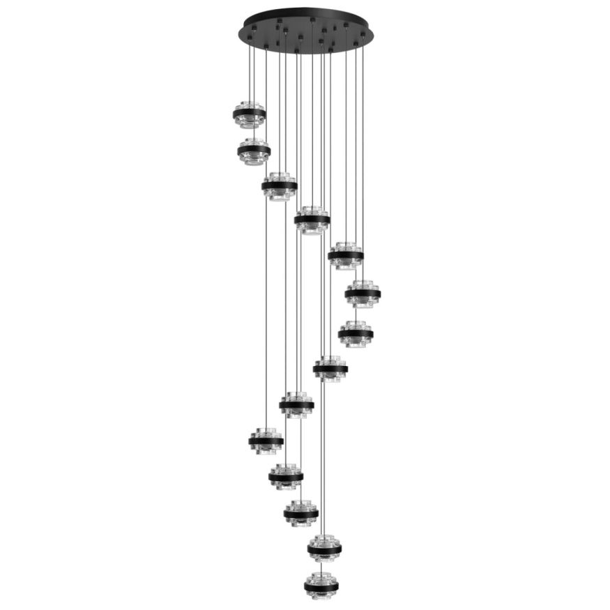 Люстра ODEON LIGHT 5031/80L KLOT черный/прозрачный