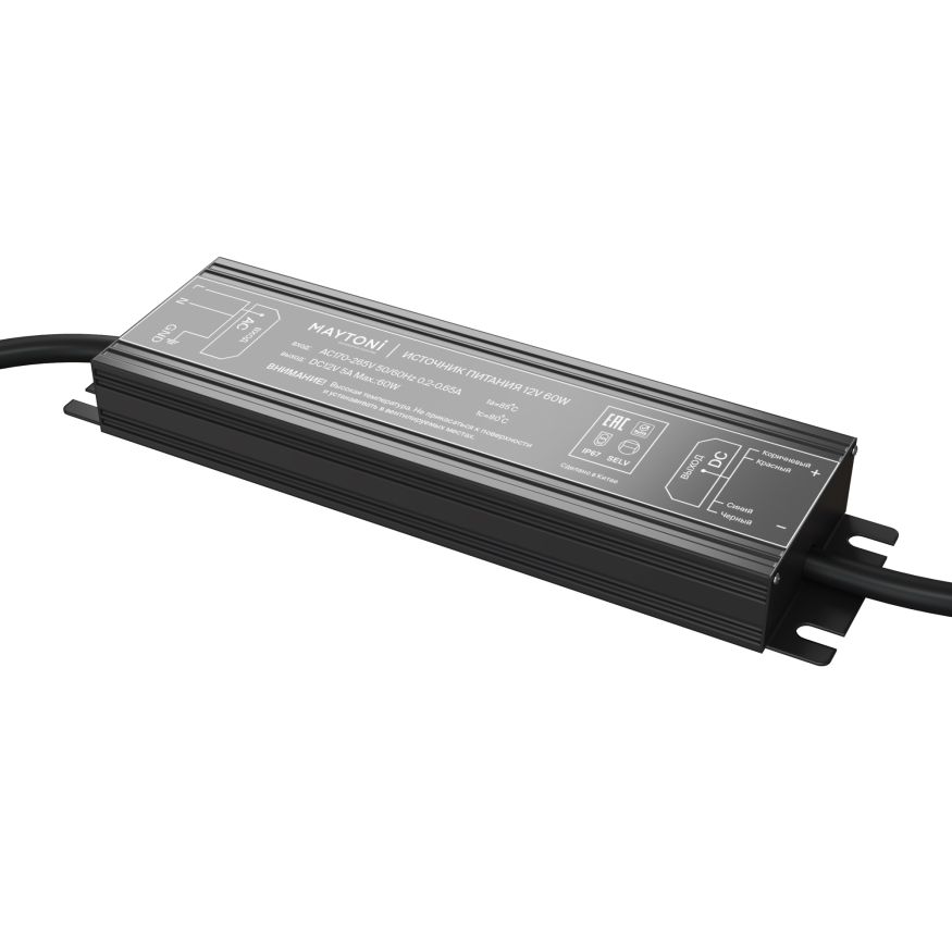 Источник напряжения Led Strip 020205 MAYTONI Блоки питания 12В Черный