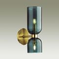 Бра с выключателем ODEON LIGHT 4803/2W ORINOCO бронзовый/синий
