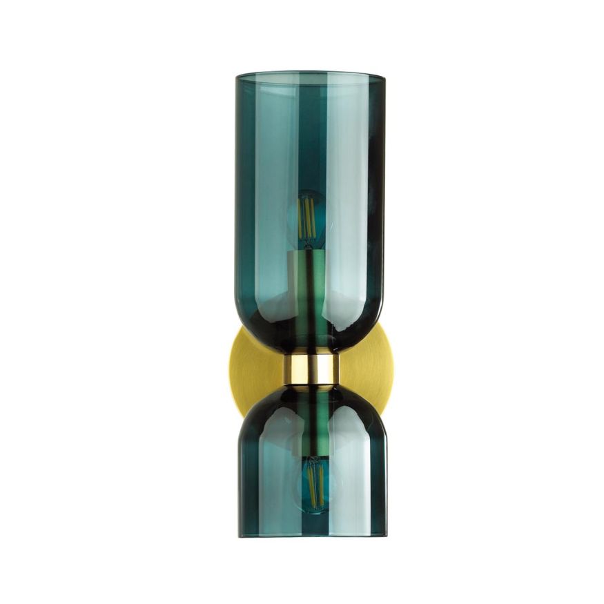 Бра с выключателем ODEON LIGHT 4803/2W ORINOCO бронзовый/синий